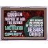 CHOSEN ACCORDING TO THE PURPOSE OF GOD THE FATHER THROUGH SANCTIFICATION OF THE SPIRIT  Church Acrylic Frame  GWARMOUR12432  "18X12"