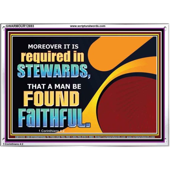 BE FOUND FAITHFUL  Scriptural Wall Art  GWARMOUR12693  