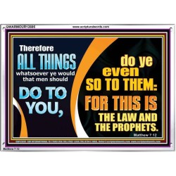 THE LAW AND THE PROPHETS  Scriptural Décor  GWARMOUR12695  "18X12"