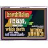 JEHOVAH SHALOM WHICH DOETH GREAT THINGS AND UNSEARCHABLE  Scriptural Décor Acrylic Frame  GWARMOUR12699  "18X12"