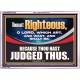 THOU ART RIGHTEOUS O LORD  Christian Acrylic Frame Wall Art  GWARMOUR12702  