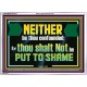 NEITHER BE THOU CONFOUNDED  Encouraging Bible Verses Acrylic Frame  GWARMOUR12711  