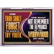 THOU SHALT FORGET THE SHAME OF THY YOUTH  Encouraging Bible Verse Acrylic Frame  GWARMOUR12712  