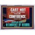 CONFIDENCE WHICH HATH GREAT RECOMPENCE OF REWARD  Bible Verse Acrylic Frame  GWARMOUR12719  "18X12"