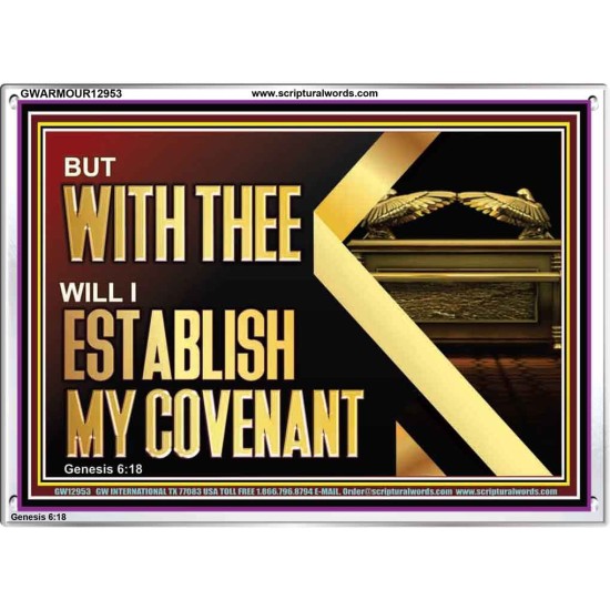 WITH THEE WILL I ESTABLISH MY COVENANT  Bible Verse Wall Art  GWARMOUR12953  