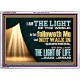 HE THAT FOLLOWETH ME SHALL NOT WALK IN DARKNESS  Modern Christian Wall Décor  GWARMOUR12956  