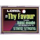 THY FAVOUR HAST MADE MY MOUNTAIN TO STAND STRONG  Modern Christian Wall Décor Acrylic Frame  GWARMOUR12960  