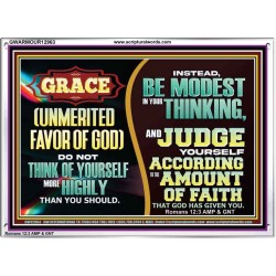 GRACE UNMERITED FAVOR OF GOD  Bible Scriptures on Love Acrylic Frame  GWARMOUR12963  "18X12"