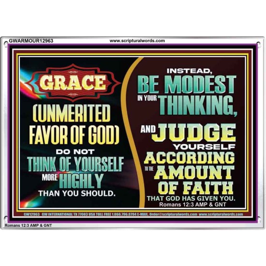 GRACE UNMERITED FAVOR OF GOD  Bible Scriptures on Love Acrylic Frame  GWARMOUR12963  
