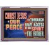 CHRIST JESUS IS OUR PEACE  Christian Paintings Acrylic Frame  GWARMOUR12967  "18X12"