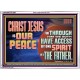 CHRIST JESUS IS OUR PEACE  Christian Paintings Acrylic Frame  GWARMOUR12967  