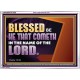 BLESSED BE HE THAT COMETH IN THE NAME OF THE LORD  Ultimate Inspirational Wall Art Acrylic Frame  GWARMOUR13038  