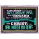 THE LORD WILL GIVE YOU AS A REWARD  Eternal Power Acrylic Frame  GWARMOUR13080  