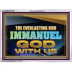 EVERLASTING GOD IMMANUEL..GOD WITH US  Contemporary Christian Wall Art Acrylic Frame  GWARMOUR13105  "18X12"