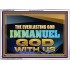 EVERLASTING GOD IMMANUEL..GOD WITH US  Contemporary Christian Wall Art Acrylic Frame  GWARMOUR13105  "18X12"