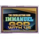 EVERLASTING GOD IMMANUEL..GOD WITH US  Contemporary Christian Wall Art Acrylic Frame  GWARMOUR13105  