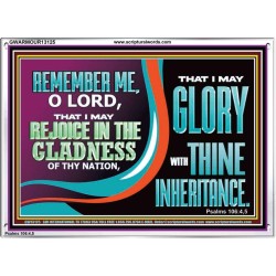 REJOICE IN GLADNESS  Bible Verses to Encourage Acrylic Frame  GWARMOUR13125  "18X12"
