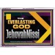 THE EVERLASTING GOD JEHOVAHNISSI  Contemporary Christian Art Acrylic Frame  GWARMOUR13131  