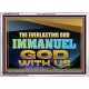THE EVERLASTING GOD IMMANUEL..GOD WITH US  Scripture Art Acrylic Frame  GWARMOUR13134B  