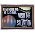 VISIT ME O LORD WITH THY SALVATION  Glass Acrylic Frame Scripture Art  GWARMOUR13136  "18X12"