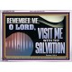 VISIT ME O LORD WITH THY SALVATION  Glass Acrylic Frame Scripture Art  GWARMOUR13136  