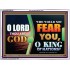 O KING OF NATIONS  Righteous Living Christian Acrylic Frame  GWARMOUR9534  "18X12"