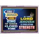 JEHOVAH OUR EVERLASTING STRENGTH  Church Acrylic Frame  GWARMOUR9536  