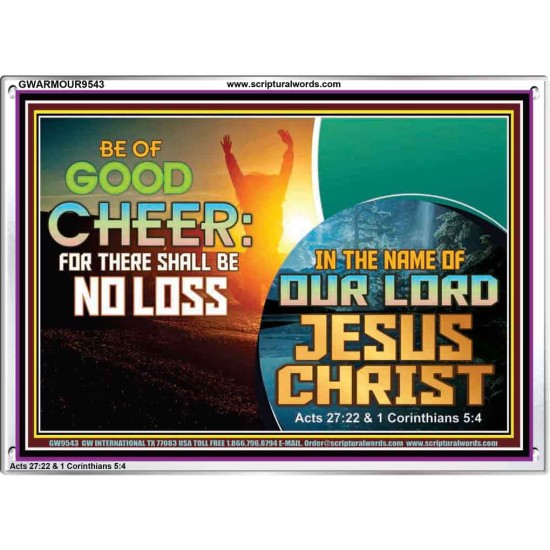 THERE SHALL BE NO LOSS  Righteous Living Christian Acrylic Frame  GWARMOUR9543  