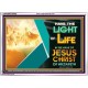 THE LIGHT OF LIFE OUR LORD JESUS CHRIST  Righteous Living Christian Acrylic Frame  GWARMOUR9552  
