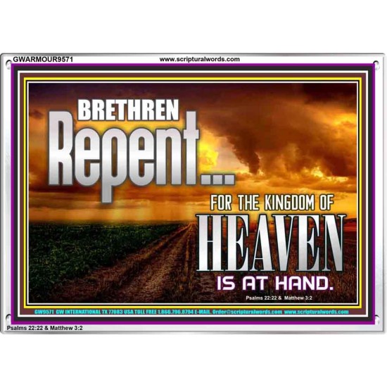 THE KINGDOM OF HEAVEN IS AT HAND  Children Room Acrylic Frame  GWARMOUR9571  