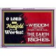 MANY ARE THY WONDERFUL WORKS O LORD  Children Room Acrylic Frame  GWARMOUR9580  