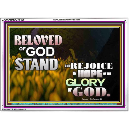 THE HOPE OF GLORY  Biblical Art Acrylic Frame  GWARMOUR9595  