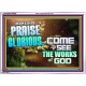 MAKE HIS PRAISE GLORIOUS  Modern Art Acrylic Frame  GWARMOUR9599  