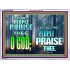 LET THE PEOPLE PRAISE THEE O GOD  Kitchen Wall Décor  GWARMOUR9603  "18X12"