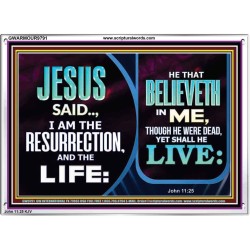 BELIEVE IN HIM AND THOU SHALL LIVE  Bathroom Wall Art Picture  GWARMOUR9791  "18X12"