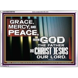GRACE MERCY AND PEACE UNTO YOU  Bible Verse Acrylic Frame  GWARMOUR9799  "18X12"
