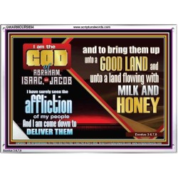 SEEN THE AFFLICTION OF MY PEOPLE AND I WILL DELIVER THEM  Inspirational Bible Verse  GWARMOUR9894  "18X12"