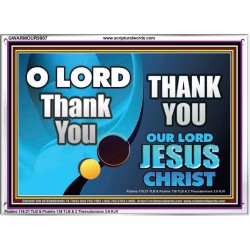 THANK YOU OUR LORD JESUS CHRIST  Custom Biblical Painting  GWARMOUR9907  "18X12"