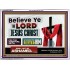 WHOSOEVER BELIEVETH ON HIM SHALL NOT BE ASHAMED  Contemporary Christian Wall Art  GWARMOUR9917  "18X12"