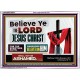 WHOSOEVER BELIEVETH ON HIM SHALL NOT BE ASHAMED  Contemporary Christian Wall Art  GWARMOUR9917  