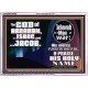 JEHOVAH IS A MAN OF WAR PRAISE HIS HOLY NAME  Encouraging Bible Verse Acrylic Frame  GWARMOUR9955  