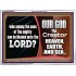 WHO CAN BE LIKENED TO OUR GOD JEHOVAH  Scriptural Décor  GWARMOUR9978  "18X12"