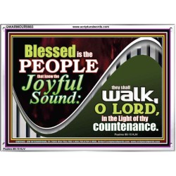 DO YOU KNOW THE JOYFUL SOUND  Sciptural Décor  GWARMOUR9983  "18X12"