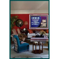 I AM THAT I AM GREAT AND MIGHTY GOD  Bible Verse for Home Acrylic Frame  GWARMOUR10625  "18X12"