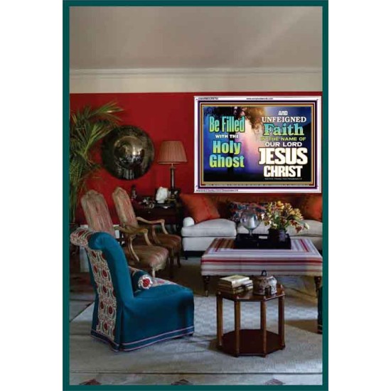 BE FILLED WITH THE HOLY GHOST  Large Wall Art Acrylic Frame  GWARMOUR9793  