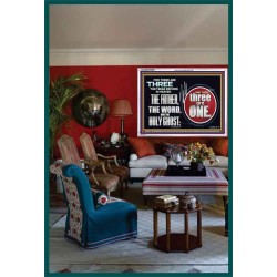 THE THREE THAT BEAR RECORD IN HEAVEN  Modern Wall Art  GWARMOUR9902  "18X12"