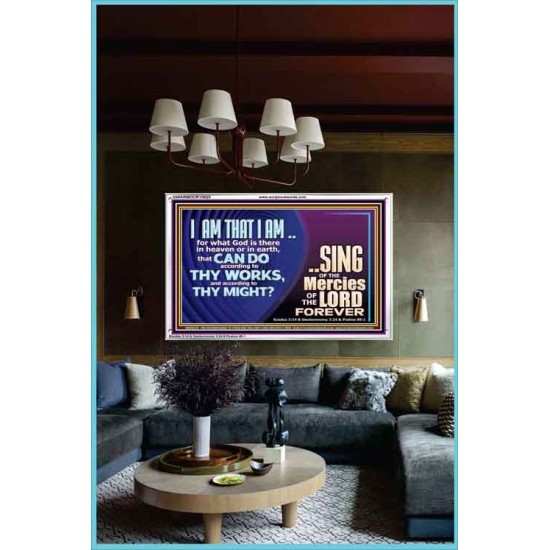 I AM THAT I AM GREAT AND MIGHTY GOD  Bible Verse for Home Acrylic Frame  GWARMOUR10625  