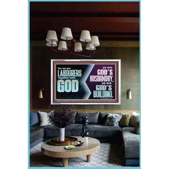 BE GOD'S HUSBANDRY AND GOD'S BUILDING  Large Scriptural Wall Art  GWARMOUR10643  