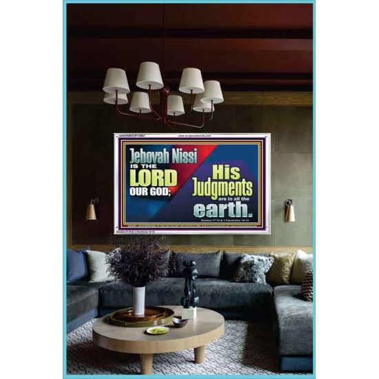 JEHOVAH NISSI IS THE LORD OUR GOD  Sanctuary Wall Acrylic Frame  GWARMOUR10661  