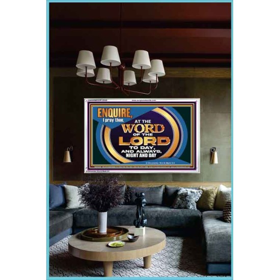 THE WORD OF THE LORD IS FOREVER SETTLED  Ultimate Inspirational Wall Art Acrylic Frame  GWARMOUR12035  